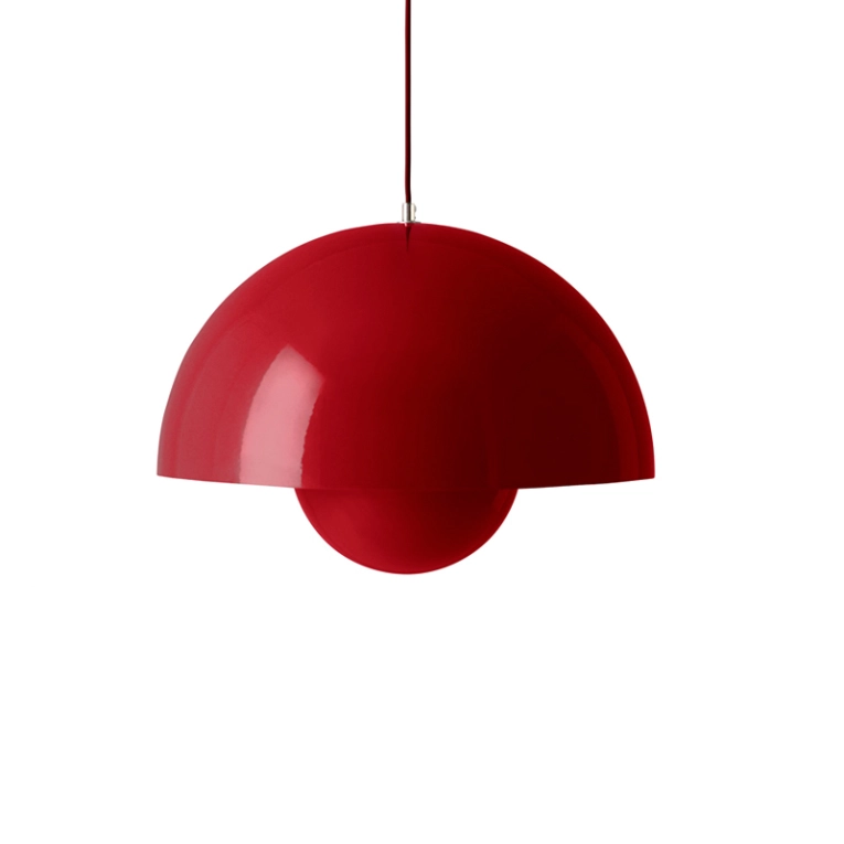 Suspension FLOWERPOT VP2 Rouge vermillon AND TRADITION