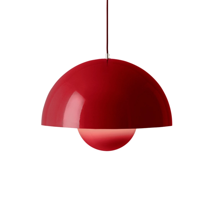 Suspension FLOWERPOT VP2 Rouge vermillon AND TRADITION