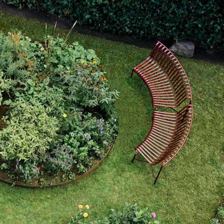 Banc extérieur Banc PALISSADE PARK IN/IN Gris clair HAY