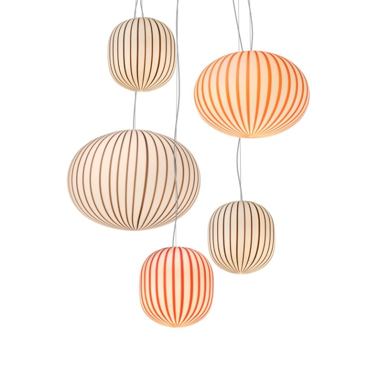 Suspension FILIGRANA CLUSTER C5 Noir, rouge ESTABLISHED & SONS