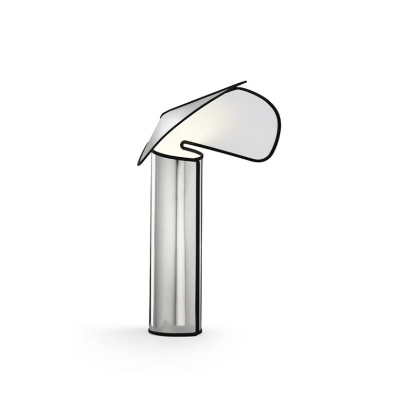 Lampe à poser CHIARA T Gris aluminium/ bord anthracite  FLOS