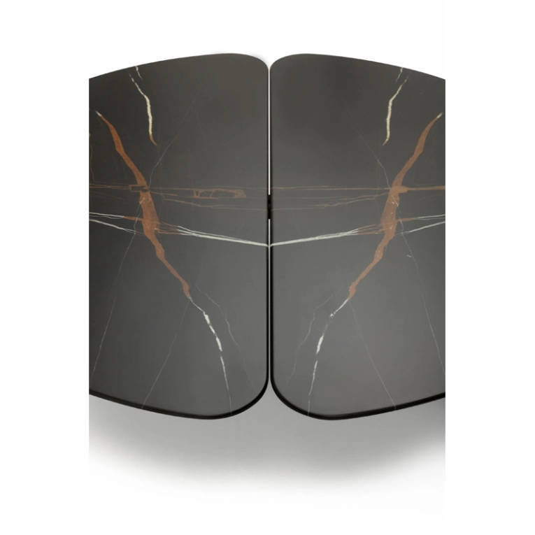 Table basse GRAPHIUM 140x60 Marbre Sahara noir ZANOTTA