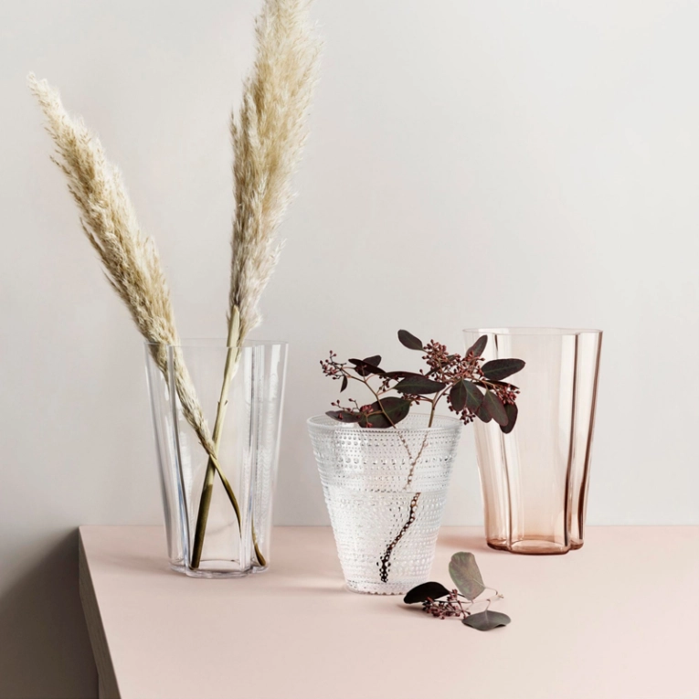 Vase Vase AALTO H 22 Transparent IITTALA