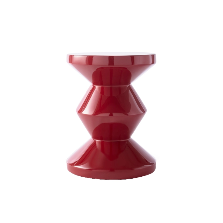 Tabouret ZIG ZAG Rouge bordeaux POLS POTTEN