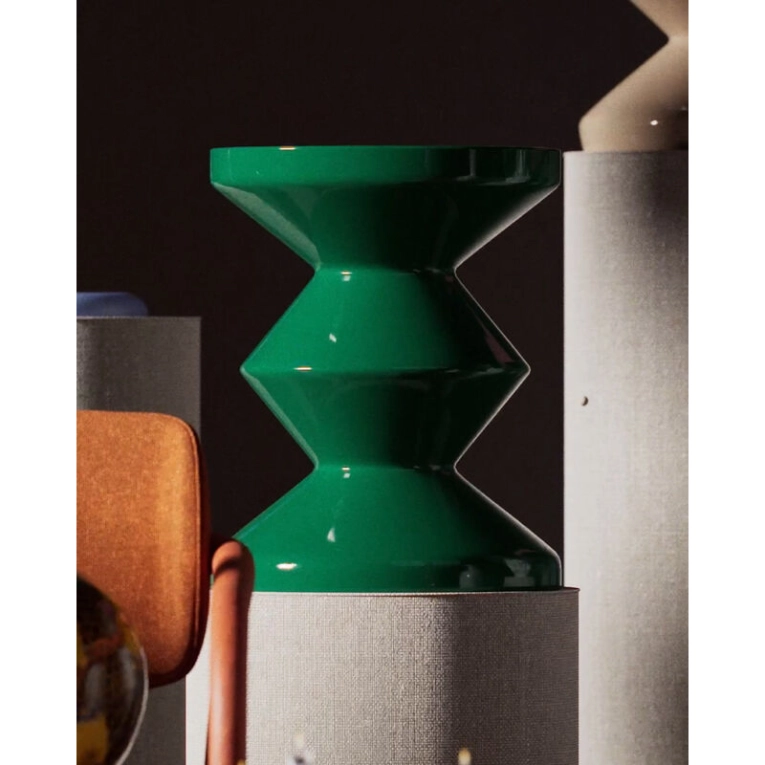 Tabouret ZIG ZAG Vert olive POLS POTTEN