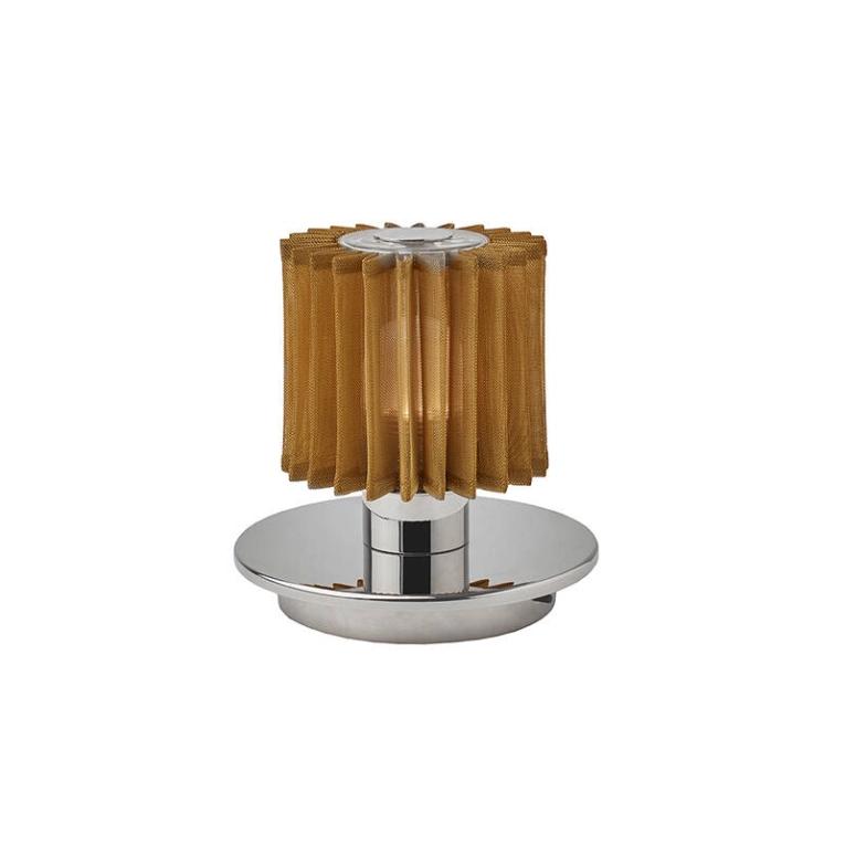 Lampe à poser IN THE SUN TABLE Argenté / maille or DCW EDITIONS