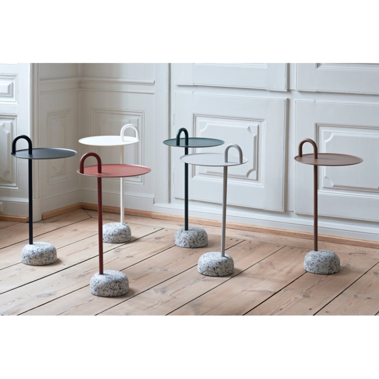 Table d'appoint guéridon BOWLER Rouge tuile HAY