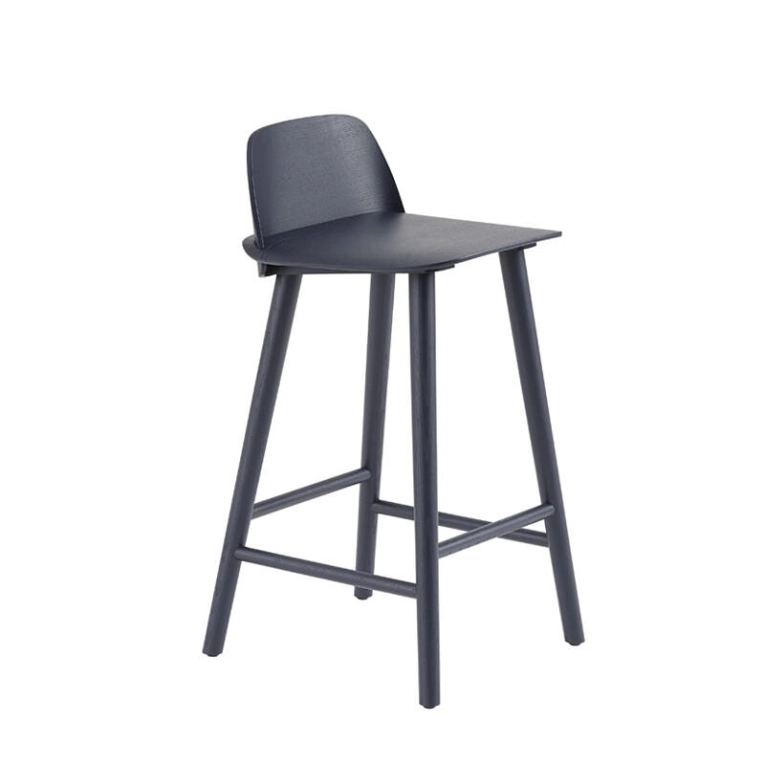 Tabouret haut NERD BARSTOOL Noir MUUTO