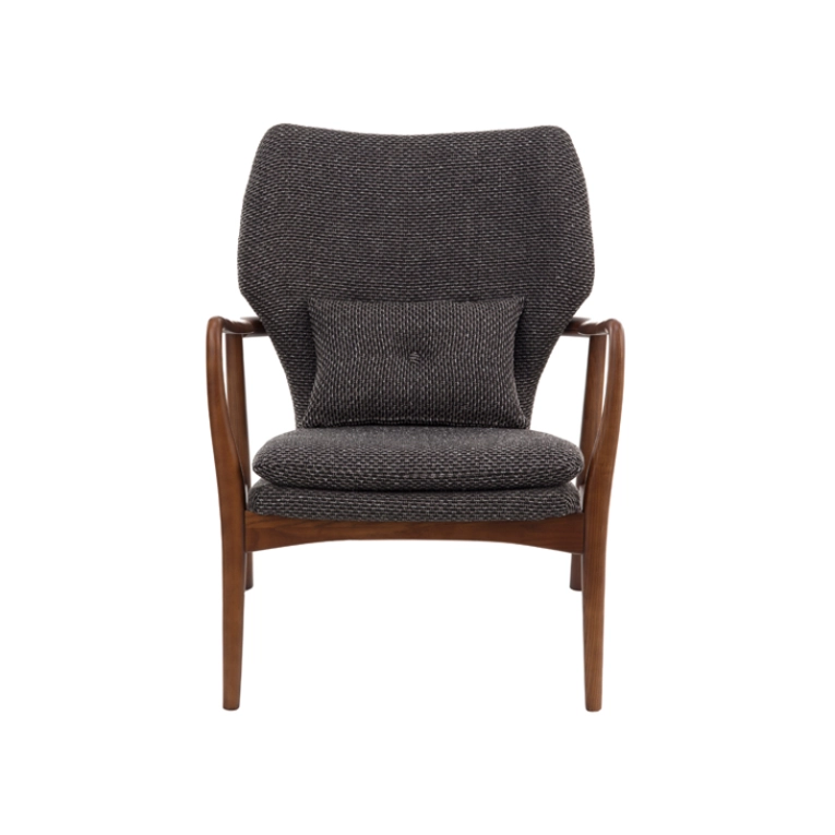Fauteuil PEGGY Rough gris/ frêne POLS POTTEN