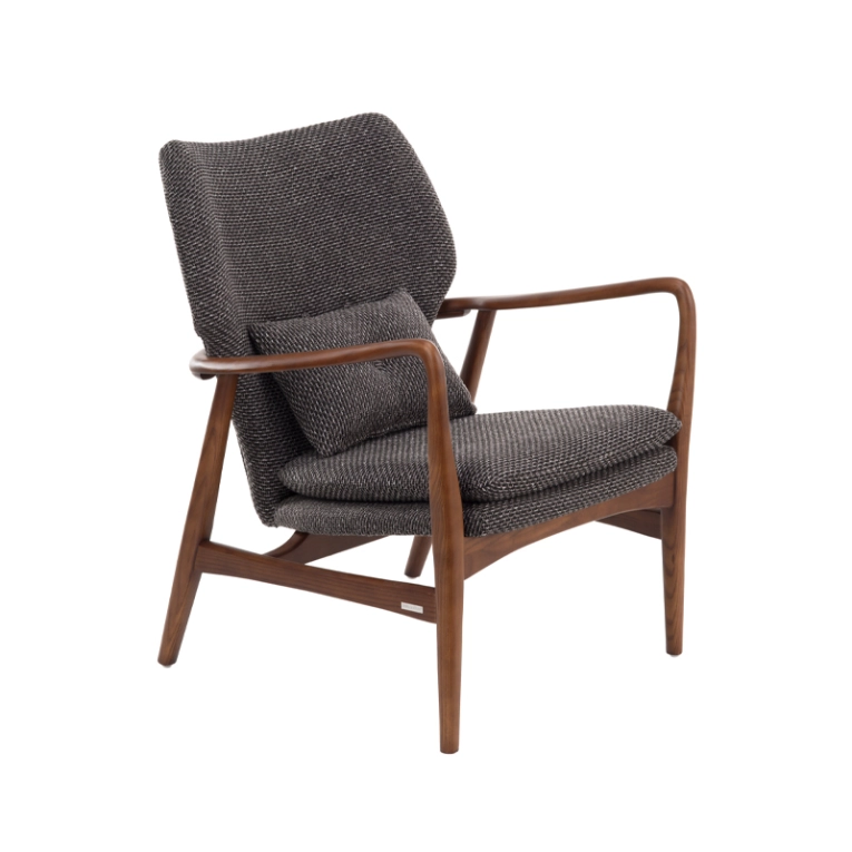 Fauteuil PEGGY Rough gris/ frêne POLS POTTEN