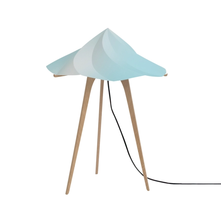 Lampe à poser CHANTILLY large Bleu ciel MOUSTACHE