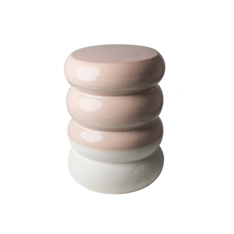 Table d'appoint guéridon CHUBBY Rose clair POLS POTTEN