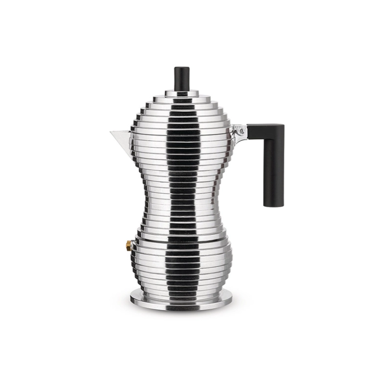 Café & Thé Cafetière expresso PULCINA 3 tasses Noir ALESSI