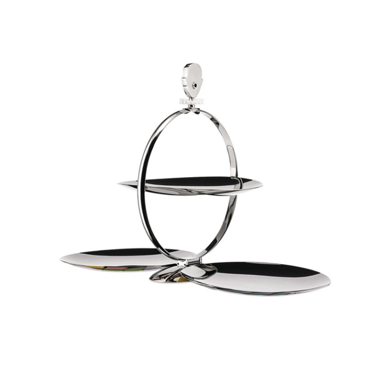 Plateau, plat Plateau pliable FATMAN Multicolore ALESSI