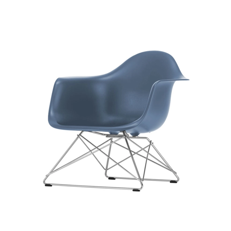 Fauteuil EAMES PLASTIC ARMCHAIR LAR Bleu de mer RE VITRA