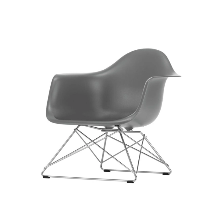 Fauteuil EAMES PLASTIC ARMCHAIR LAR Gris granit RE VITRA