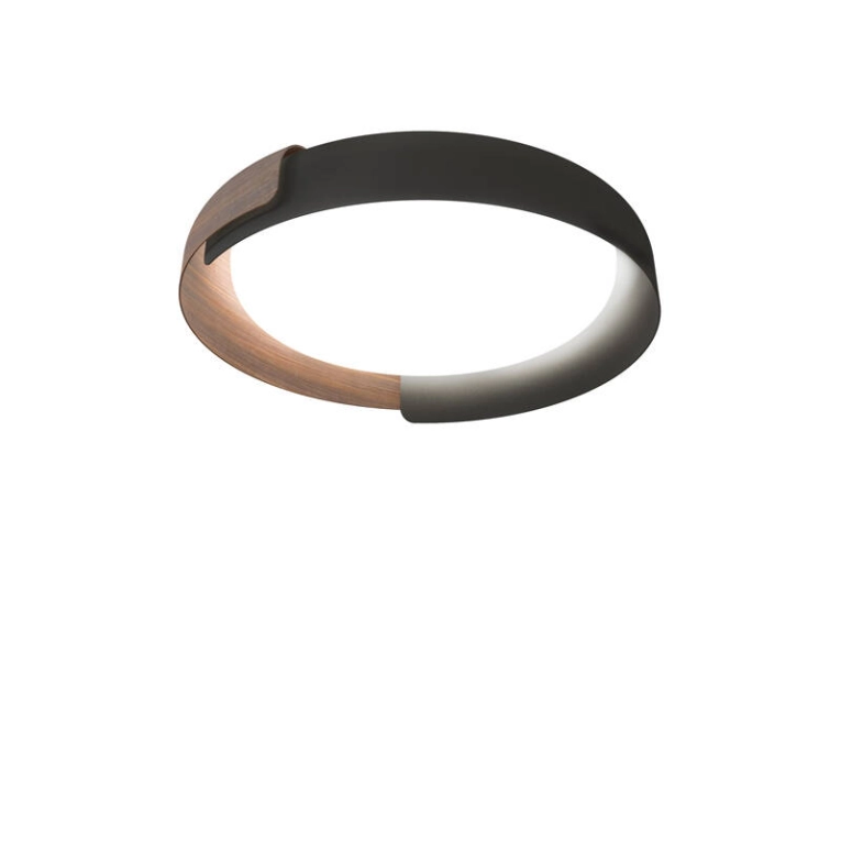 Plafonnier DALA Gris foncé / bois  KDLN