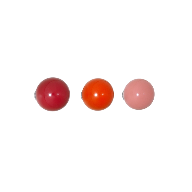 Patère Design Set de 3 patères COAT DOTS Rouge VITRA