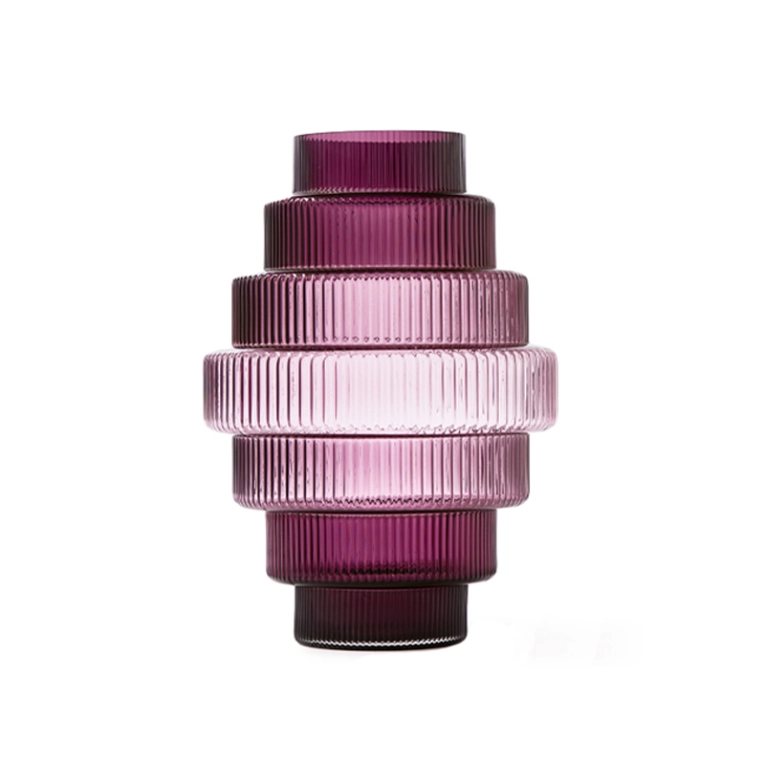 Vase Vase STEPS L Violet foncé POLS POTTEN