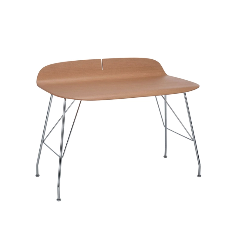 Bureau EARL OF WOOD Bois clair/ chrome KARTELL
