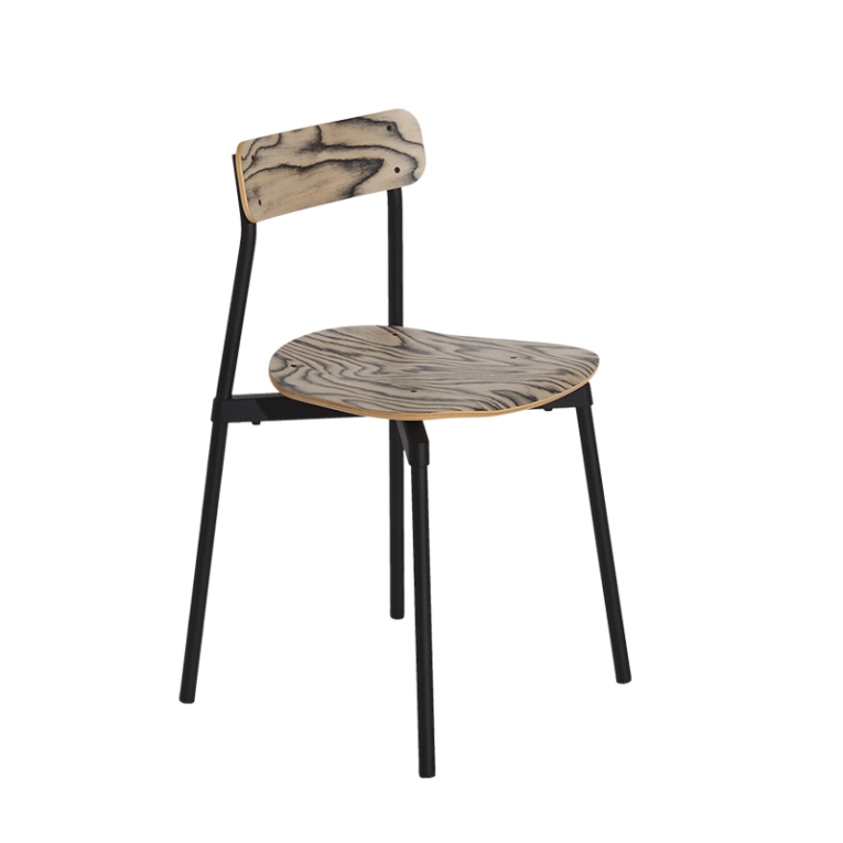 Chaise FROMME Bois Alpi/ noir PETITE FRITURE