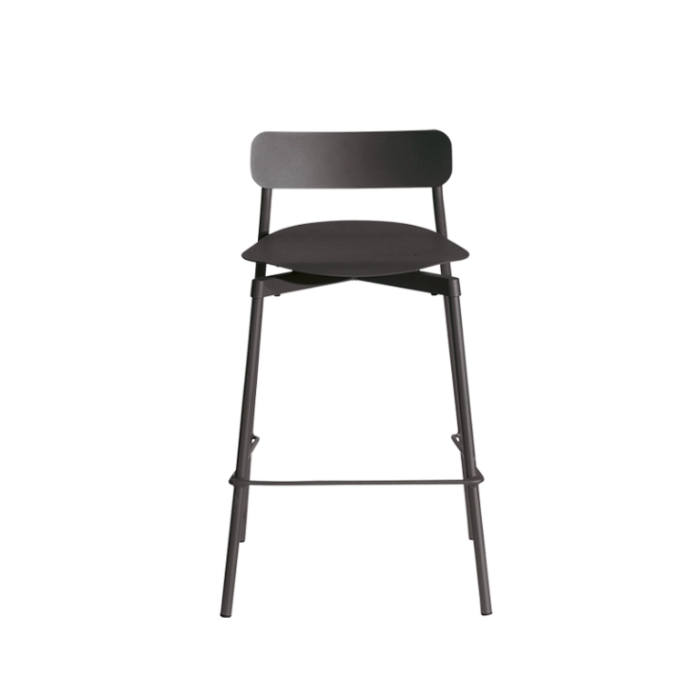Tabouret haut FROMME H65 Noir PETITE FRITURE