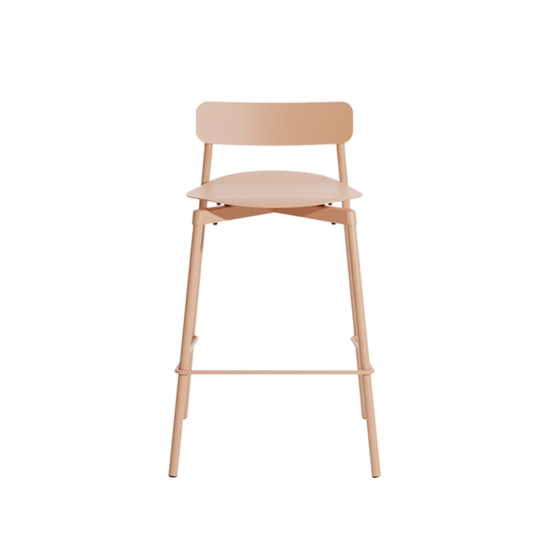 Tabouret haut FROMME H65 Rose PETITE FRITURE