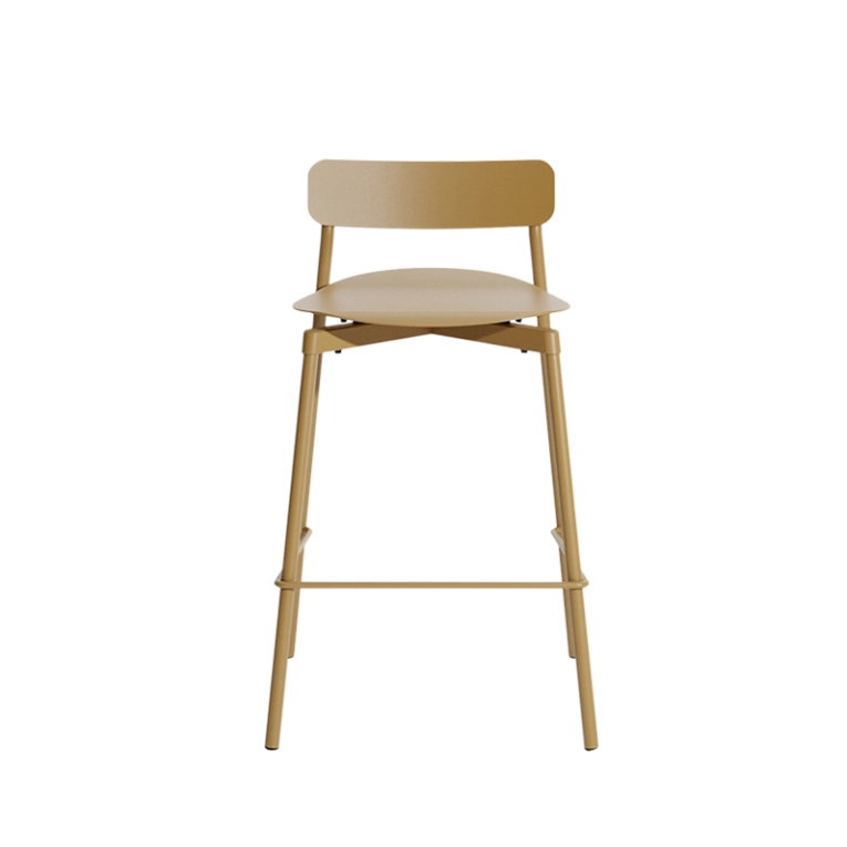 Tabouret haut FROMME H65 Or PETITE FRITURE