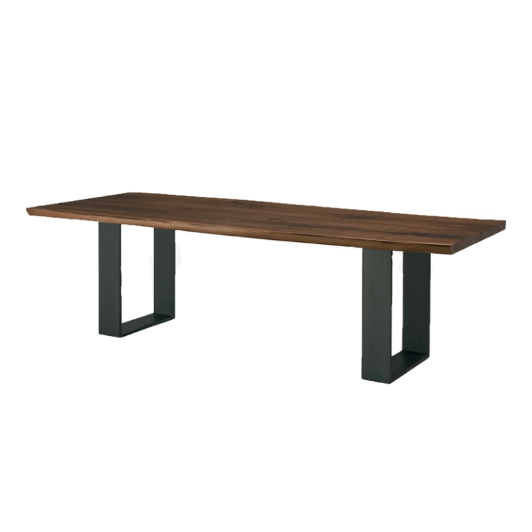 Table NEWTON PLANK Noyer / noir RIVA 1920