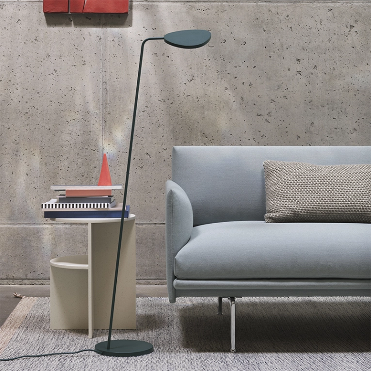 Lampadaire LEAF FLOOR LAMP Vert foncé MUUTO