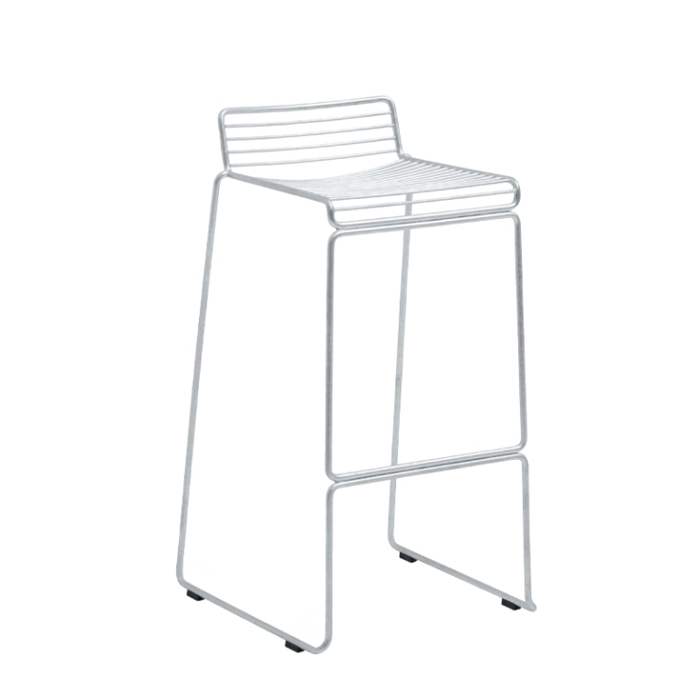 Tabouret haut HEE BARSTOOL H 75 Galvanisé HAY
