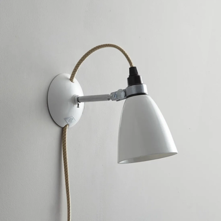 Applique HECTOR DOME Small avec câble Blanc ORIGINAL BTC