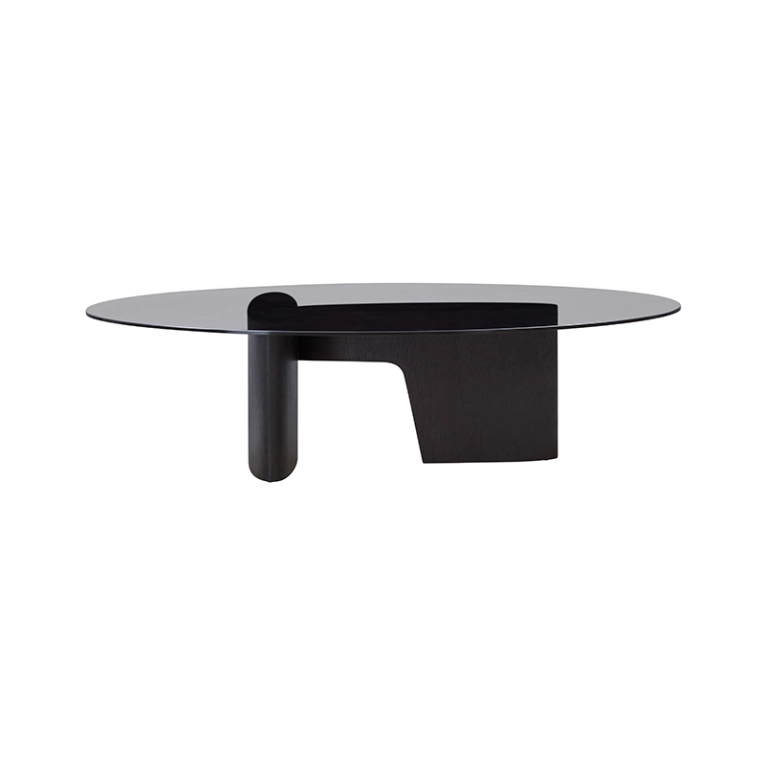 Table basse GLYPH OVAL Noir WENDELBO