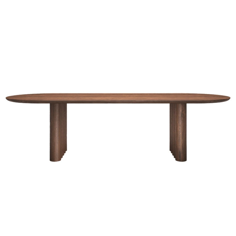 Table PLUSH OVAL Chêne fumé huilé DK3