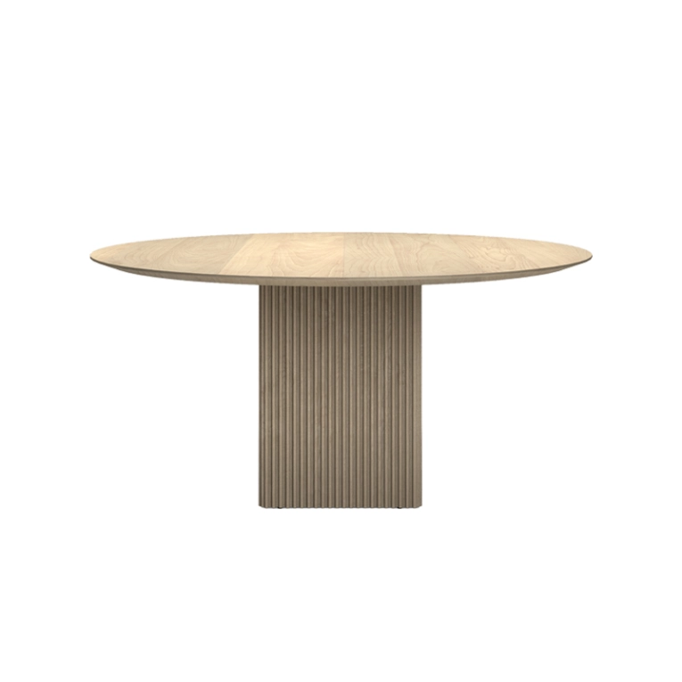 Table TEN ROUND Chêne huilé blanchi DK3