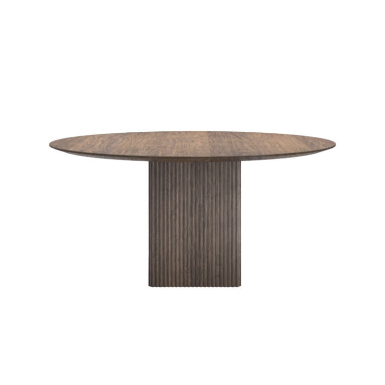 Table TEN ROUND Noyer huilé DK3