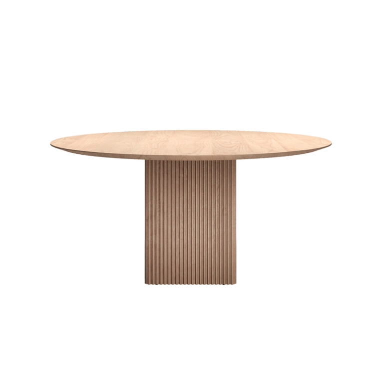 Table TEN ROUND Chêne savonné DK3