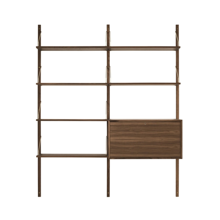 Meuble de rangement ROYAL SYSTEM Double Noyer huilé DK3