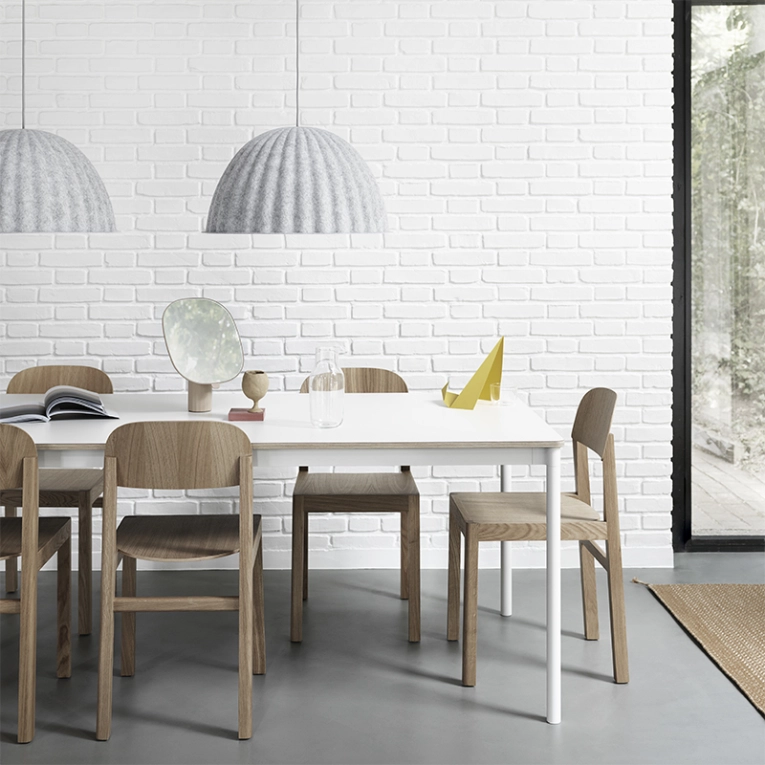 Suspension UNDER THE BELL Ø82 Blanc mélange MUUTO