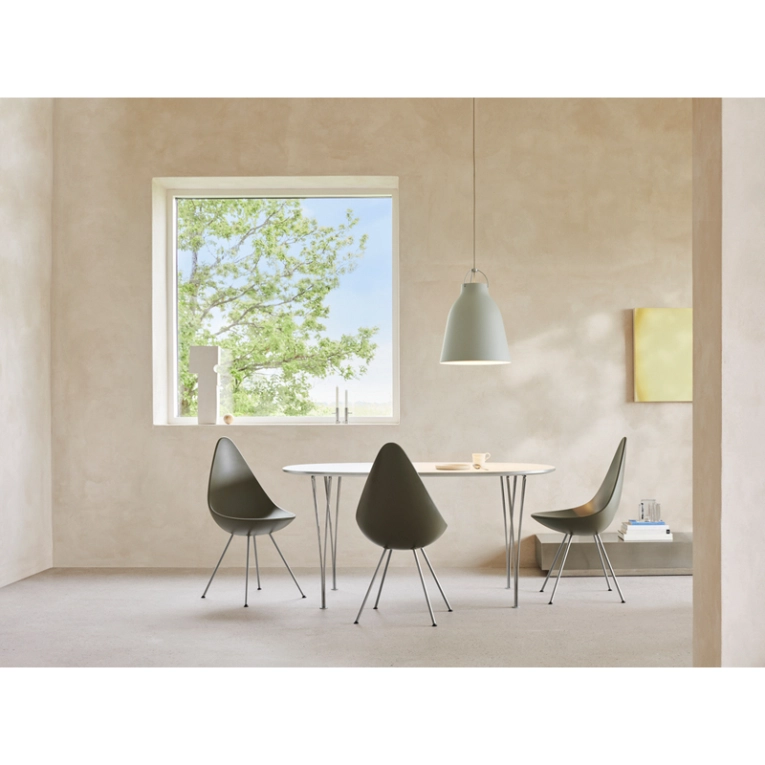 Chaise DROP Vert olive FRITZ HANSEN