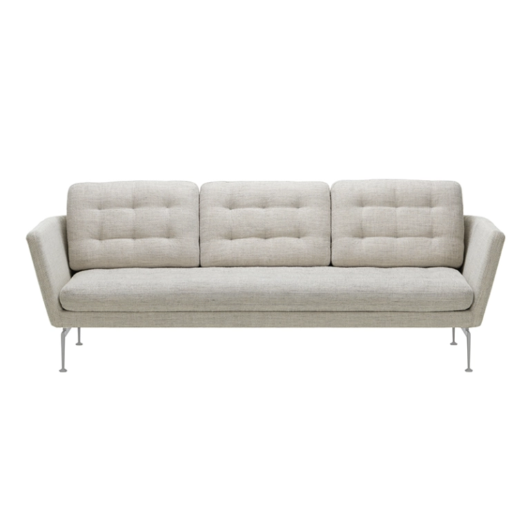 Canapé SUITA Capitonné 3 places Stone melange VITRA