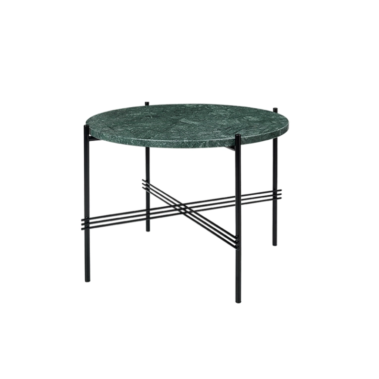Table basse TS COFFEE Ø 55 Marbre Guatemala vert GUBI