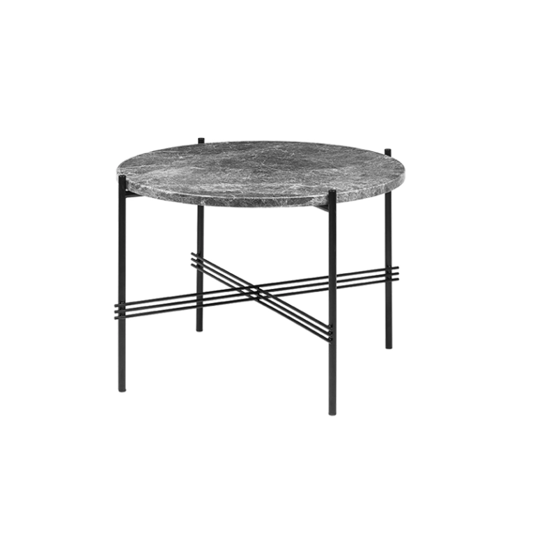 Table basse TS COFFEE Ø 55 Marbre Emperador gris GUBI