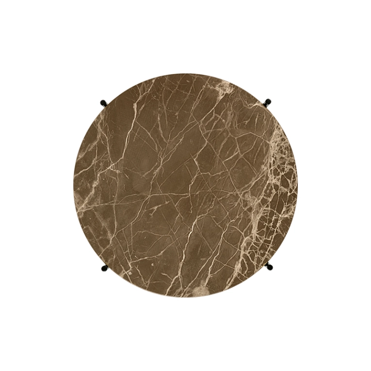 Table basse TS COFFEE Ø 55 Marbre Emperador marron GUBI