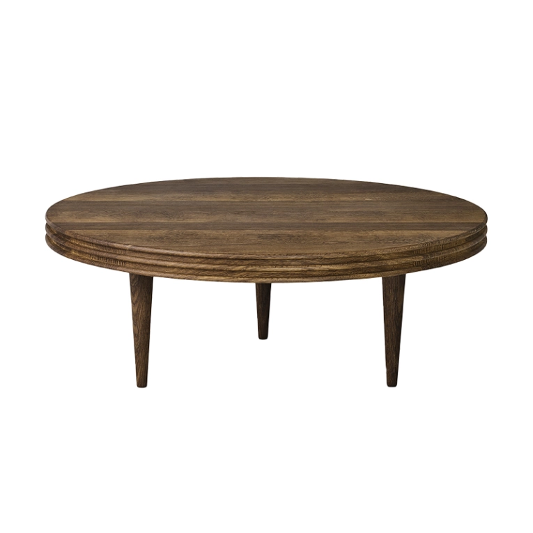 Table basse GROOVE ROUND H 37,5 Chêne fumé huilé DK3