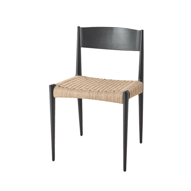 Chaise PIA Chêne laqué noir DK3
