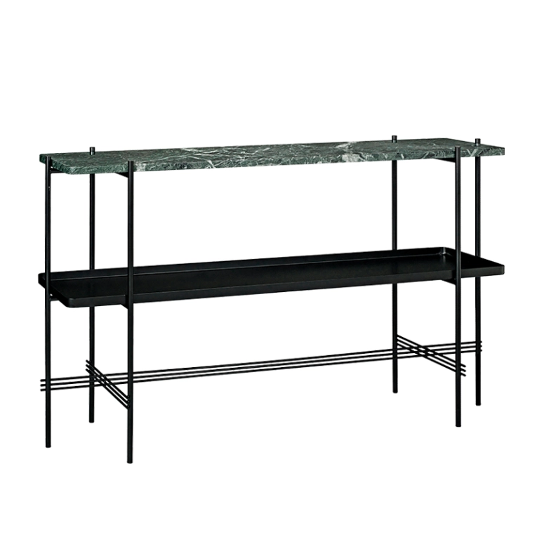 Console TS H 72 avec plateau Marbre Guatemala vert GUBI