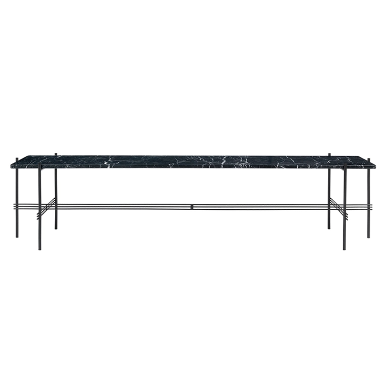 Console TS 180x40 Marbre Marquina noir GUBI