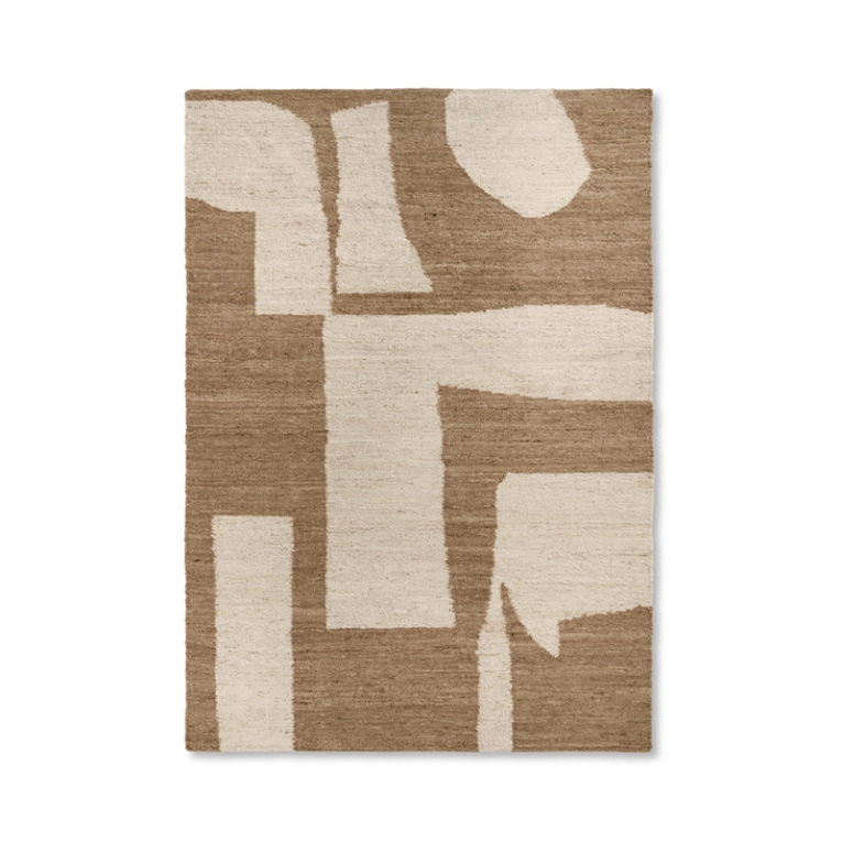 Tapis Tapis PIECE 200x300 Blanc cassé/ toffee FERM LIVING
