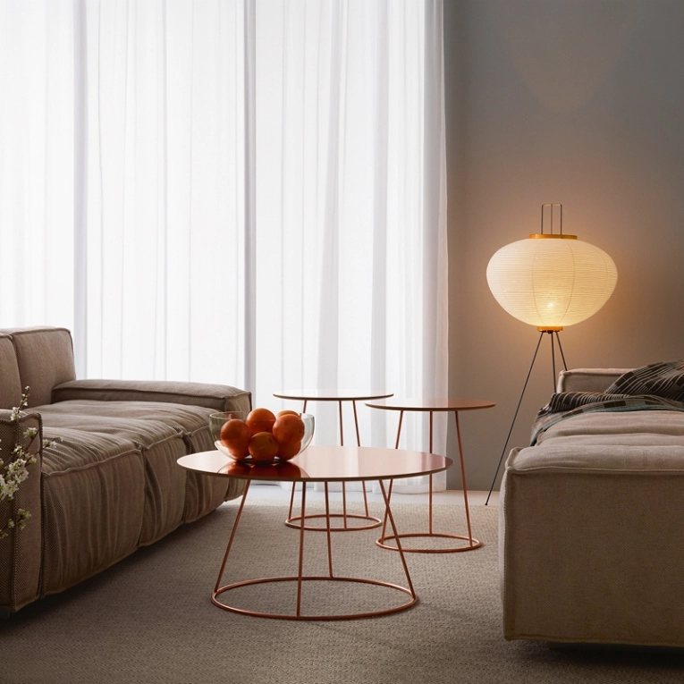 Table d'appoint guéridon BREEZE Ø 46 Blanc SWEDESE